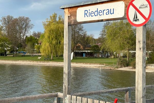 Blick auf das gebÃ¼hrenfreie Strandbad
