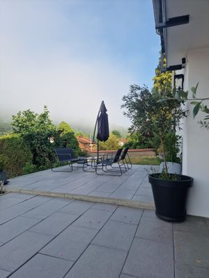 Sitzgelegenheit auf der Terrasse
